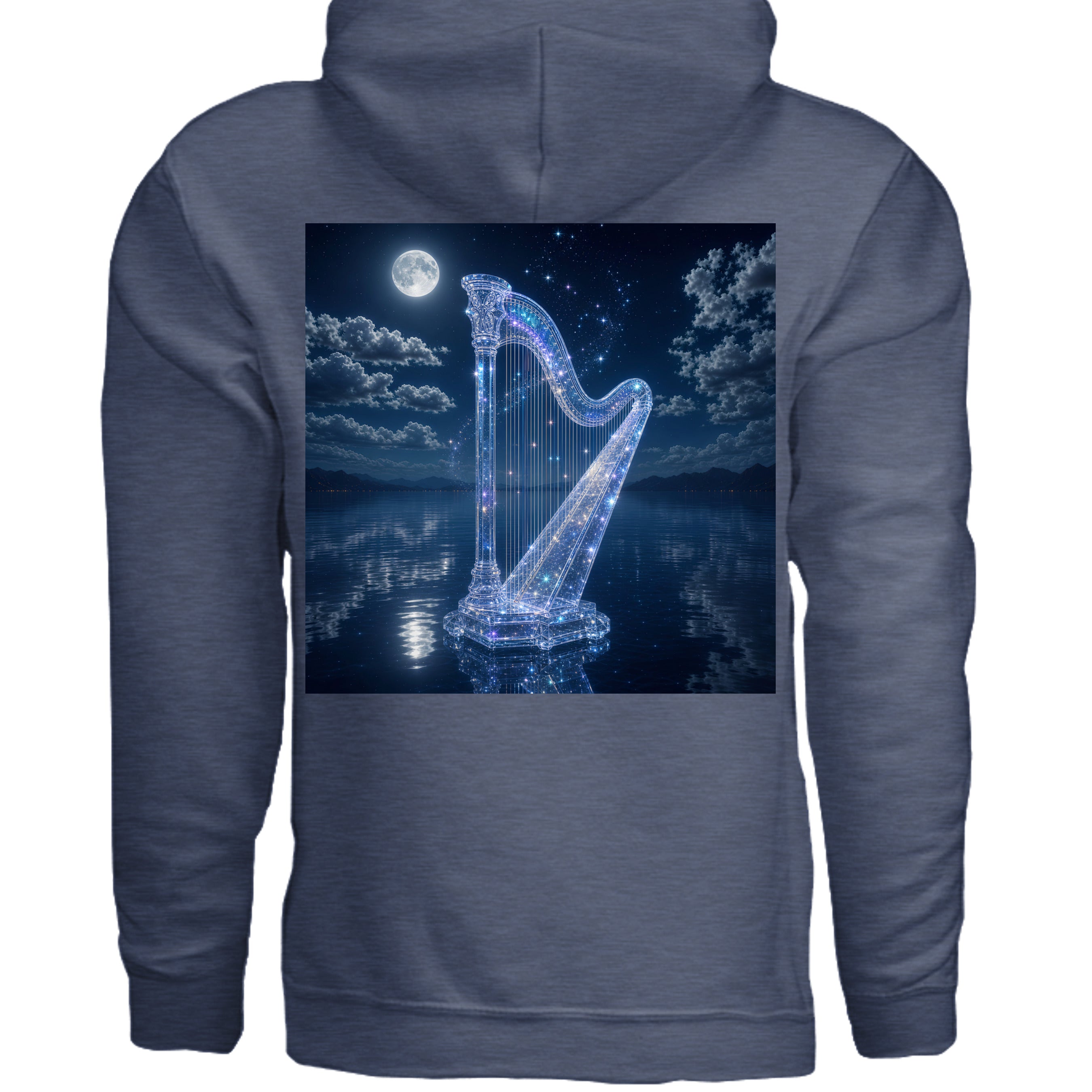Heather Sport Dark Navy - G185 - BACK