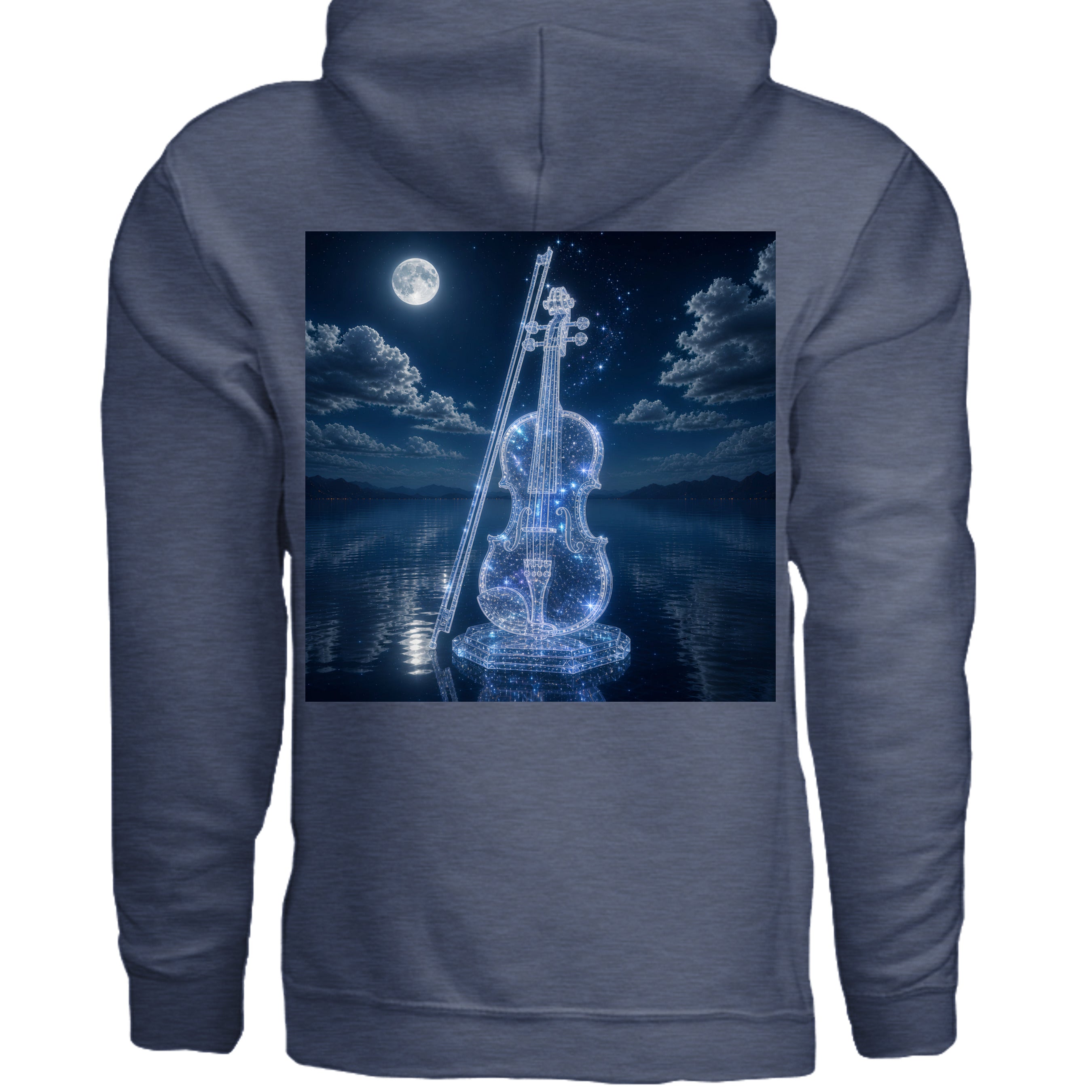 Heather Sport Dark Navy - G185 - BACK