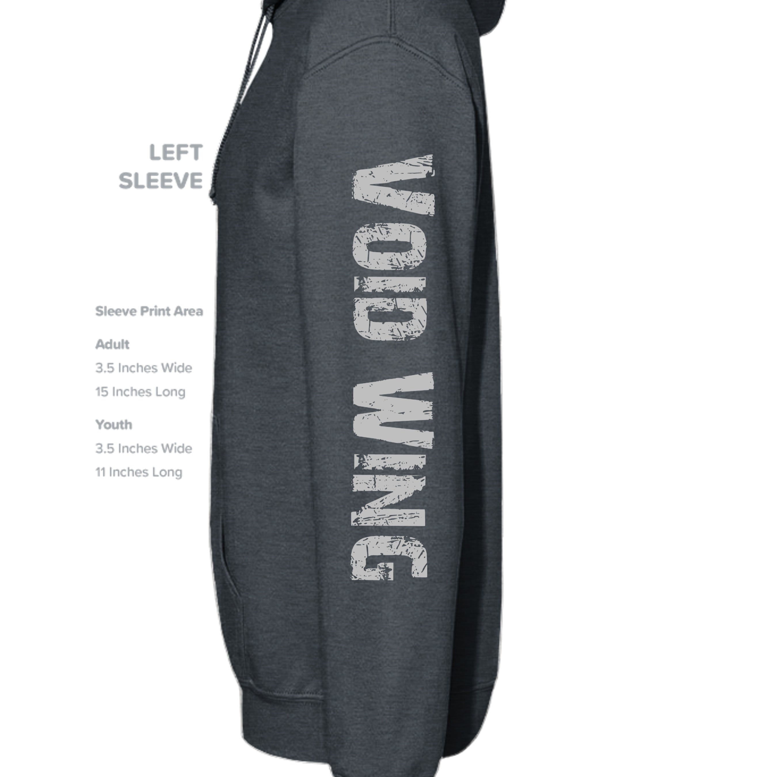 DARK HEATHER - SF500 - SLEEVE_LEFT